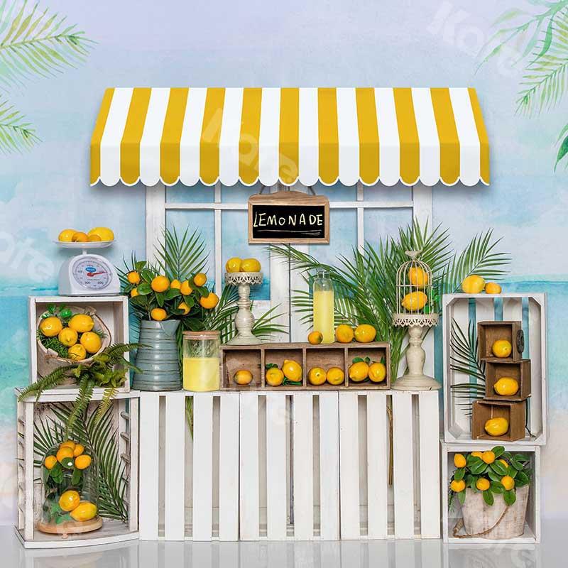 Kate Plage Stand de limonade Été Toile de fond conçue par Emetselch - Kate Backdrop FR