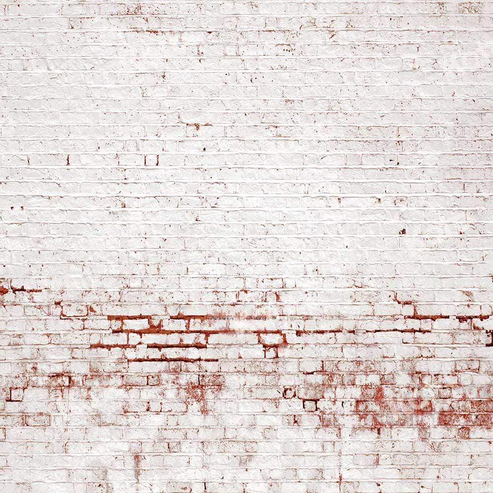 Kate toile de fond de mur blanc en brique en détresse rétro conçue par Kate image