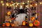 Kate Halloween Automne Citrouille Araignée Toile de fond conçu par Emetselch - Kate Backdrop FR