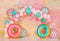 Kate Ballons Cake smash Donut Anniversaire Toile de fond conçu par Emetselch - Kate Backdrop FR