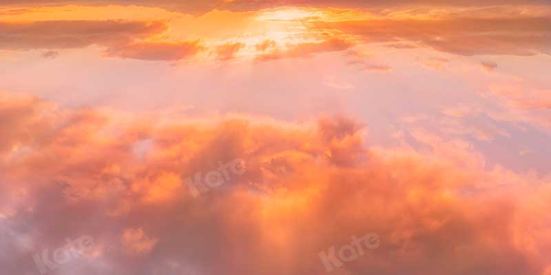 Kate Été Ciel Orange crépuscule Studio photo Toile de fond pour la photographie - Kate Backdrop FR