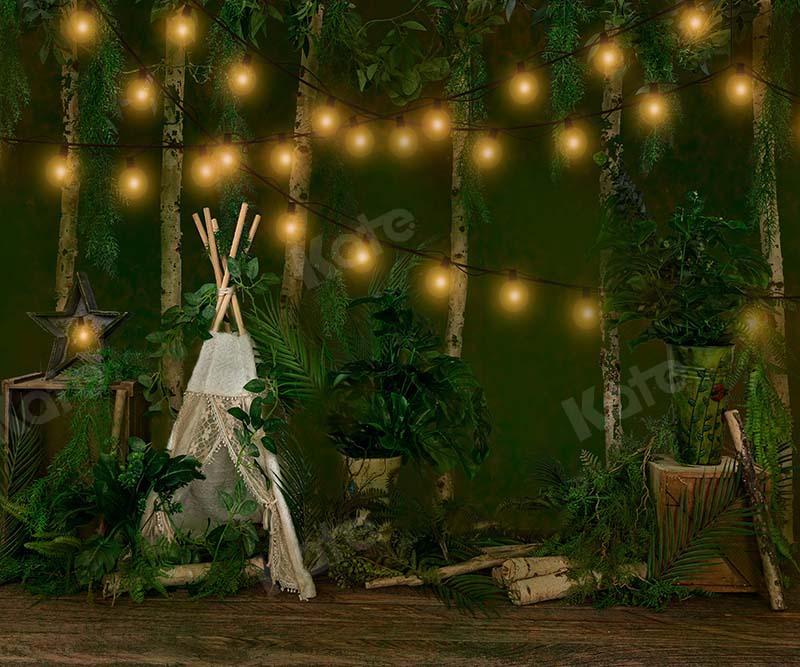 Kate Cake Smash Jungle Camping Tente Noël Toile de fond Conçu par Emetselch - Kate Backdrop FR