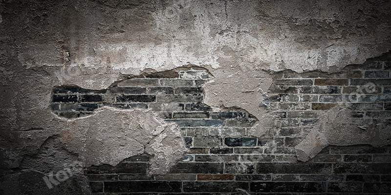 Kate toile de fond de mur de brique de mur de pierre de ciment délabré