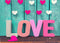 Kate Amour Mur en bois Bleu Saint-Valentin Toile de fond pour la photographie - Kate Backdrop FR