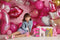 Kate décors de photographie de mur de briques roses - Kate Backdrop FR