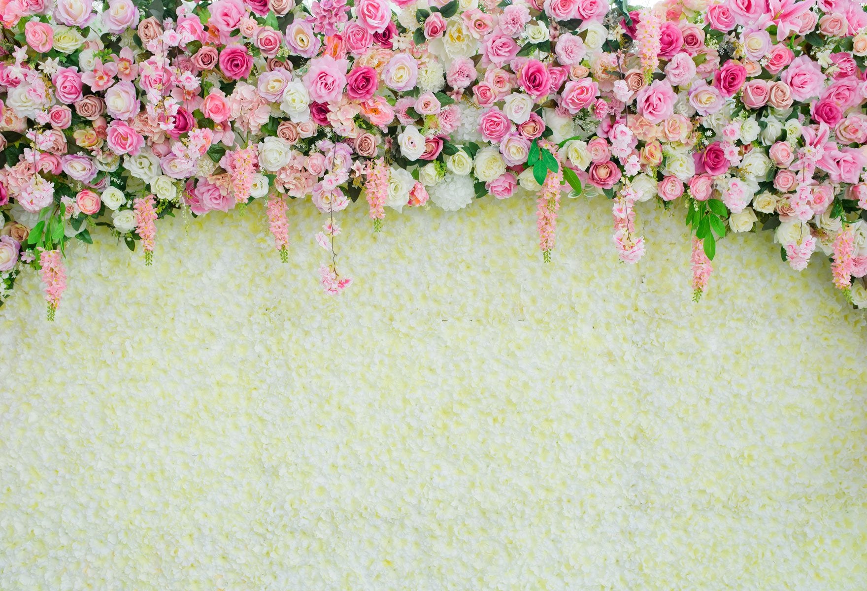 Kate Décors Mur floral Mariage Toile de fond pour la photographie