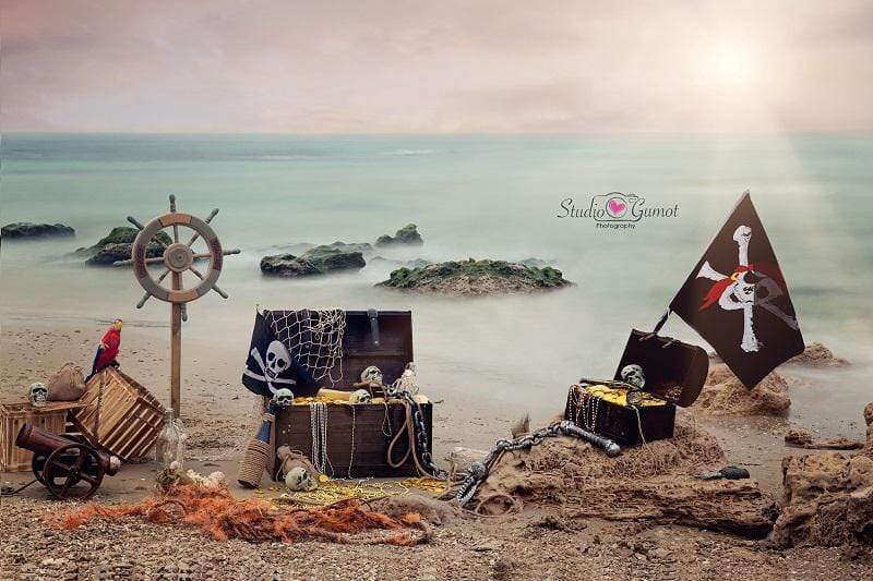 Katebackdrop£ºKate Summer Sea Pirate backdrop designed by studio gumot