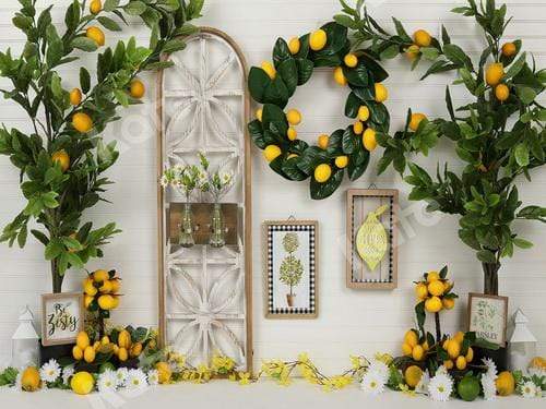 Katebackdrop£ºKate Lemon Be Zesty Spring Backdrop for Photography