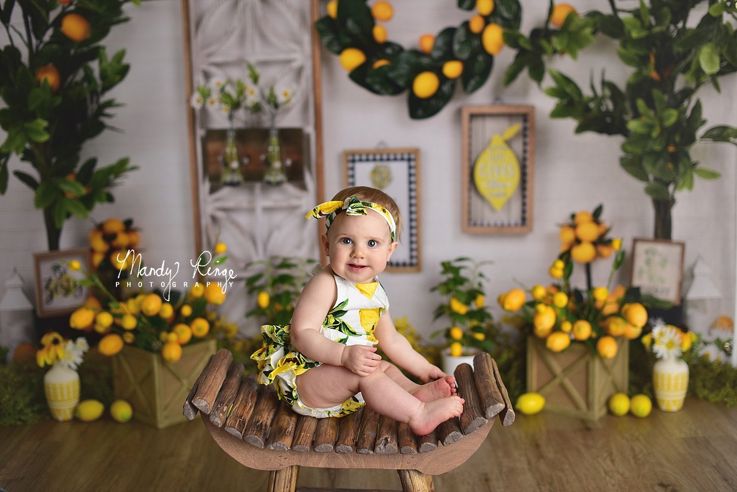 Kate Été Citron Énergique Intérieur Toile de fond pour la photographie - Kate Backdrop FR