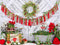 Kate Été Mur en Bois Blanc Fraise Bannière Anniversaire Toile de fond pour la photographie - Kate Backdrop FR