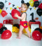 Kate Ballons Bébé 1er Anniversaire Cake mash Toile de fond conçu par Arica Kirby - Kate Backdrop FR