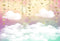 Katebackdrop£ºKate Twinkle Sky Cloud rainbow with the gold stars cake smash backdrop designed by Jerry_Sina