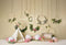 Kate Printemps Fleurs Camping Enfants Toile de fond conçu par Mandy Ringe - Kate Backdrop FR