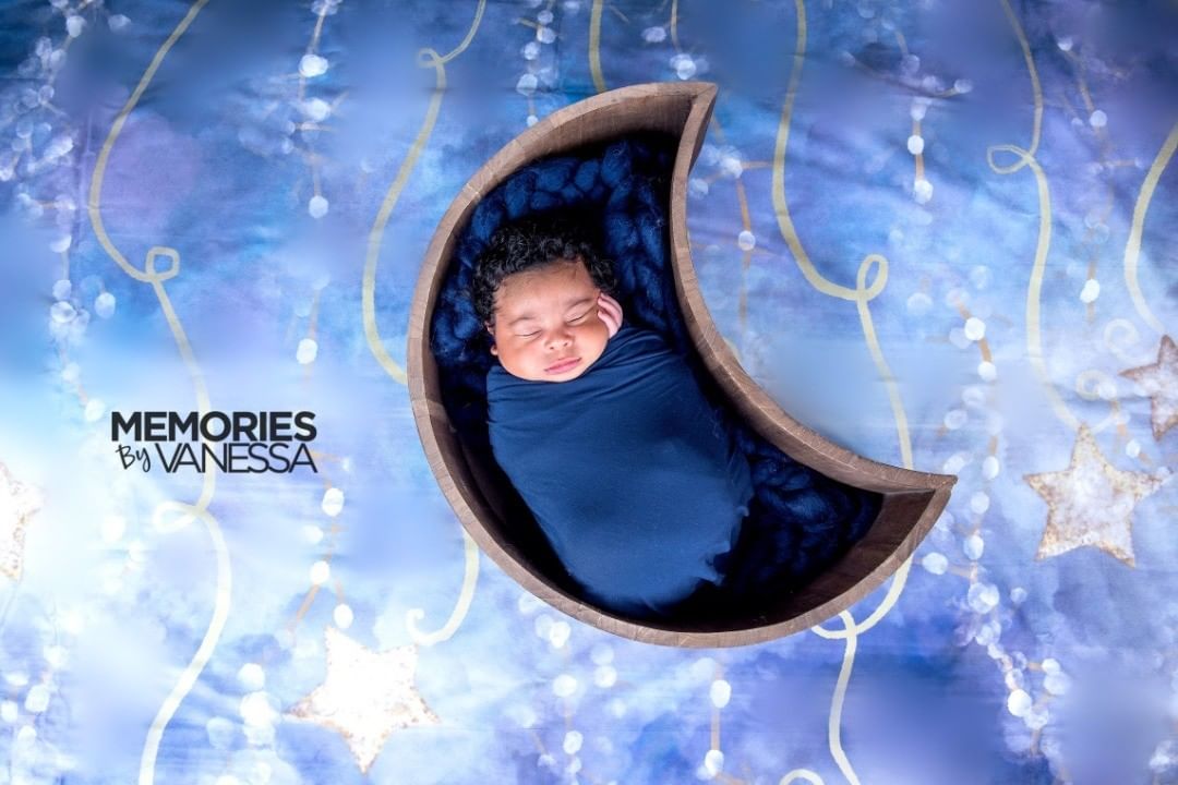 Kate Nuit étoilée Enfant Bébé Toile de fond conçue par Modest Brushes