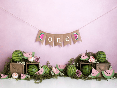 Katebackdrop£ºKate 1st Birthday Watermelon Backdrop Designed by Megan Leigh Photography