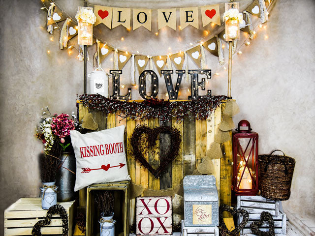 Toile de fond d'amour Kate La Saint-Valentin conçue par AAE Photography