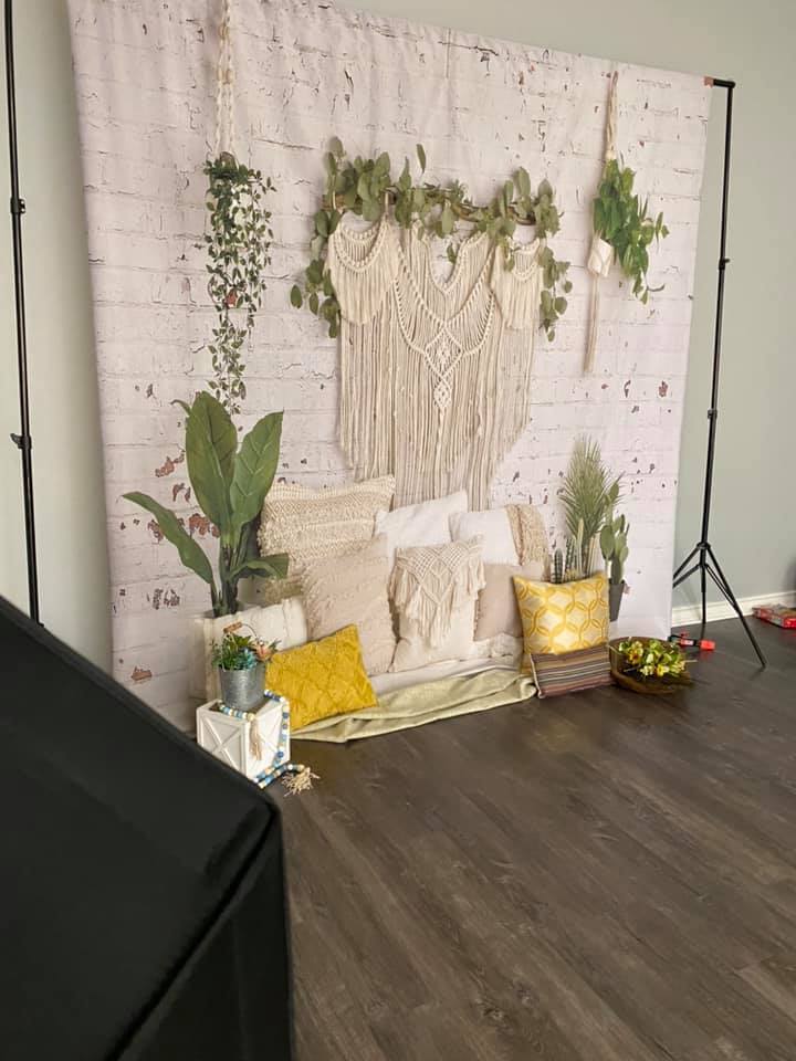 Kate Coussins Boho Plantes Printemps Fête des mères Toile de fond conçu par Mandy Ringe Photographie