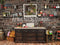 Kate Cuisine Noël Famille Mur de briques Toile de fond conçu par Arica Kirby - Kate Backdrop FR