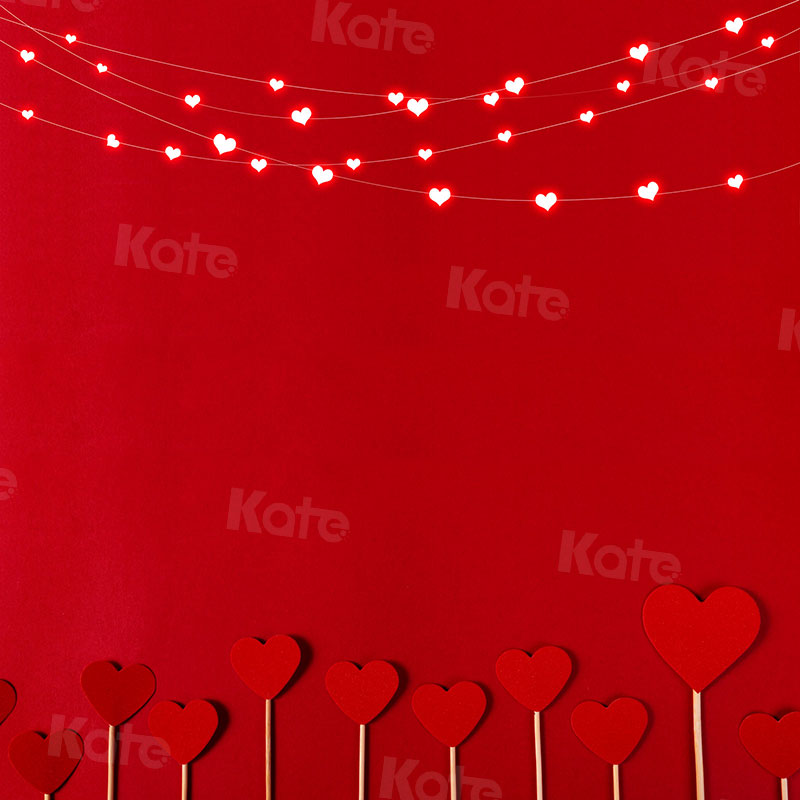 Kate La Saint-Valentin Rouge Amour Toile de fond  pour la photographie - Kate Backdrop FR