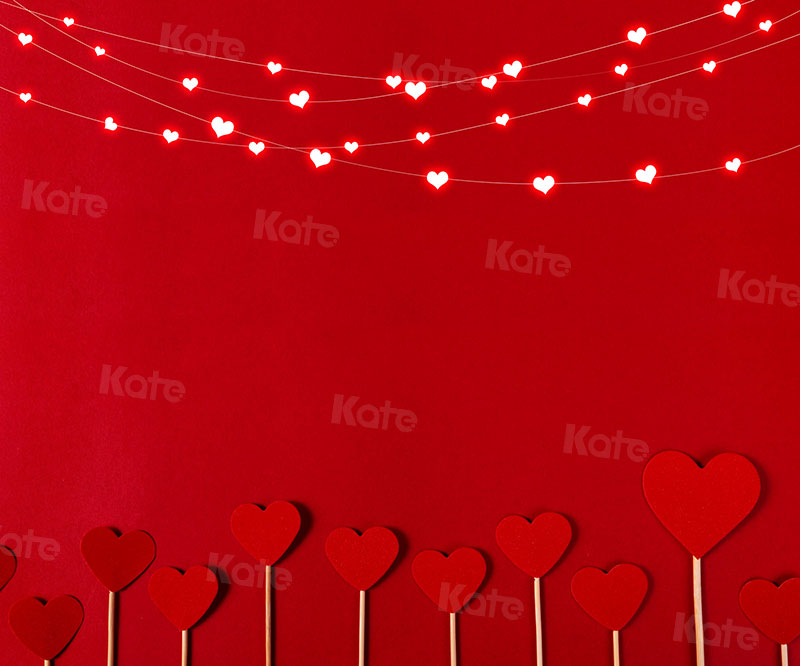 Kate La Saint-Valentin Rouge Amour Toile de fond  pour la photographie - Kate Backdrop FR