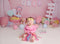 Kate Anniversaire Bonbons Collations Rose Enfant Toile de fond conçue par Melissa King - Kate Backdrop FR