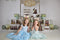 Kate Lapins en chocolat Pâques Oeufs Toile de fond conçue par Mandy Ringe Photography - Kate Backdrop FR