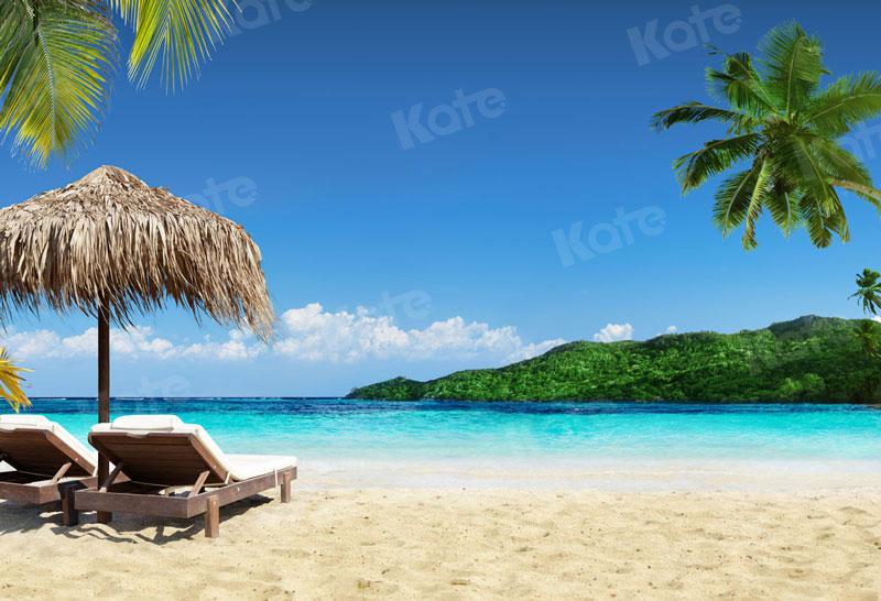 Kate Chaise de plage Été Bord de mer Toile de fond pour la photographie - Kate Backdrop FR