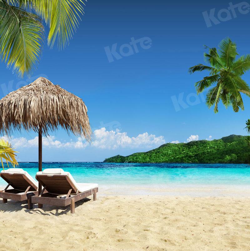 Kate Chaise de plage Été Bord de mer Toile de fond pour la photographie - Kate Backdrop FR