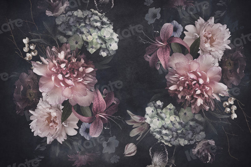 Kate Beaux-arts floraux grandes fleurs toile de fond pour la photographie