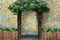 Kate Porte Vigne Mur de fleurs Jaunes Été Toile de fond pour la photographie - Kate Backdrop FR