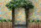 Kate Porte Vigne Mur de fleurs Jaunes Été Toile de fond pour la photographie - Kate Backdrop FR