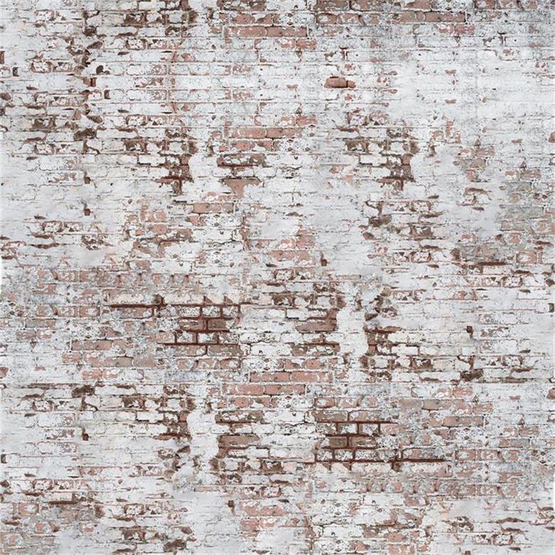 Kate Mur de briques Vintage Rouge Blanc Toile de fond pour studio de photographe - Kate Backdrop FR