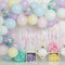 Kate Ballons Blanc Paillettes Anniversaire Enfants Toile de fond conçue par Lisa B - Kate Backdrop FR