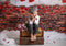 Kate Mur de briques Sombre Saint Valentin Rouge Toile de fond conçu par Jerry_Sina - Kate Backdrop FR