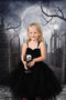 Kate Halloween Maison hantée Cimetière Lune Toile de fond pour la photographie - Kate Backdrop FR