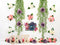 Kate Anniversaire Fleurs Plantes Enfant Toile de fond conçue par Leann West - Kate Backdrop FR