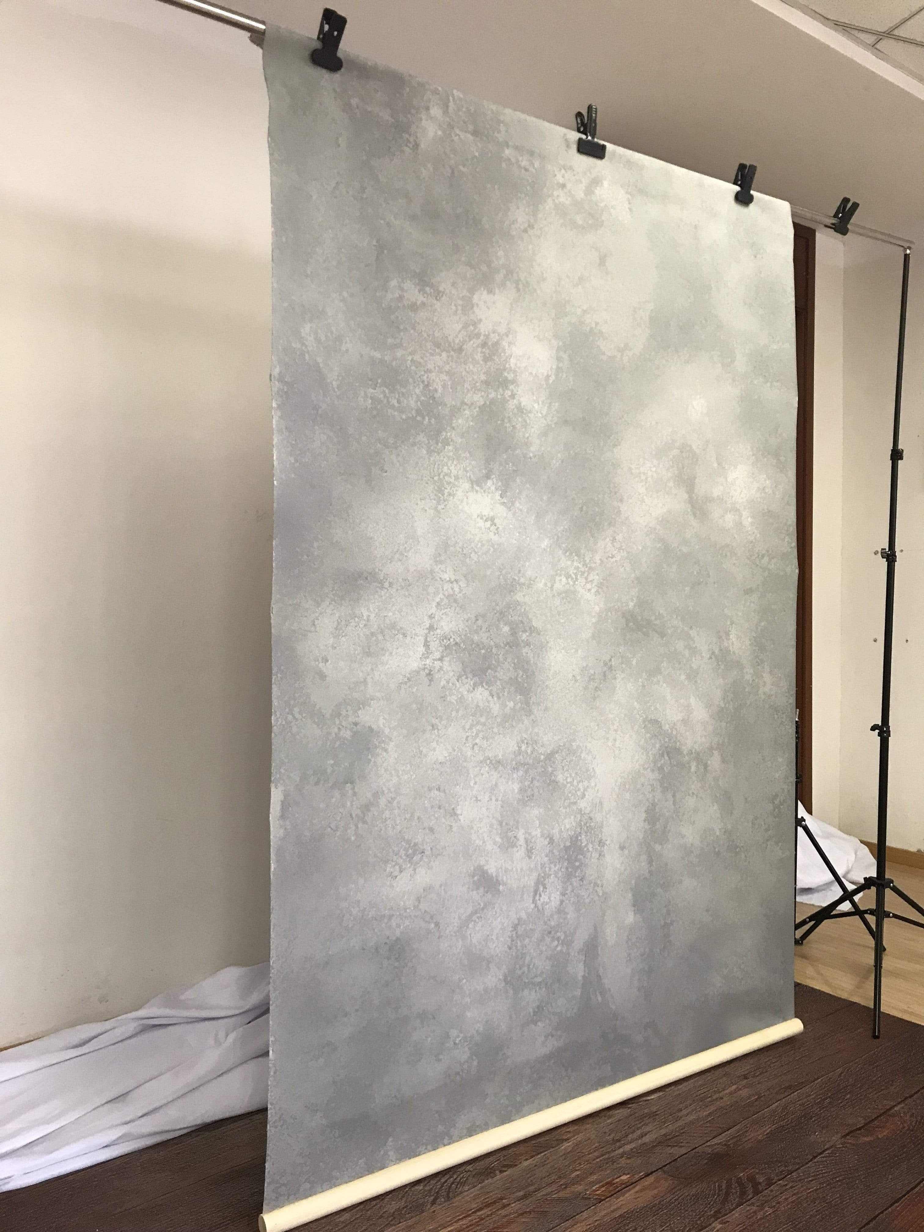 Katebackdrop£ºKate Hand Painted Abstract Texture Cold Grey Backdrops