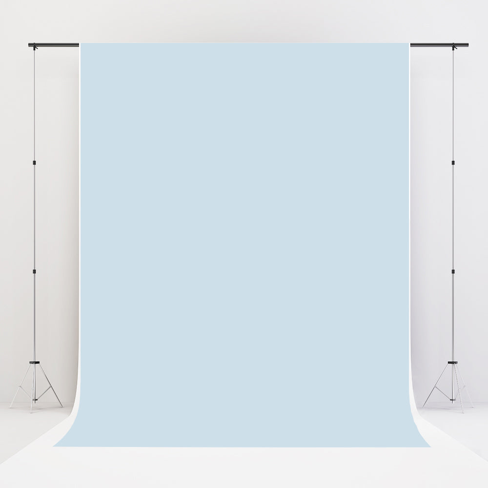 Kate Couleur unie Bleu clair Microfibre Toile de fond Photographie de portrait