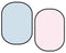 Katebackdrop£ºKate Solid Light Blue/ Solid Light Pink Collapsible Backdrop Photography 5X6.5ft(1.5x2m)