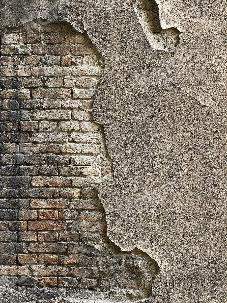 Kate mur de briques vintage en toile de fond pour la photographie