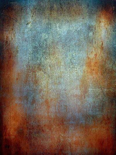 Katebackdrop：Kate Abstract Vintage Rust color Textured Wall Rusty Backdrop