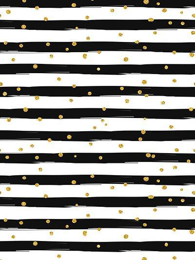 Kate Black and White Stripe with Golden Dots  Backdrop for Photography - Kate backdrops UK