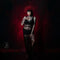 Kate Abstrait Rouge riche Noir Toile de fond pour la photographie - Kate Backdrop FR