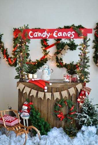 Katebackdrop£ºKate Christmas Candy Canes Children Backdrop for Photography