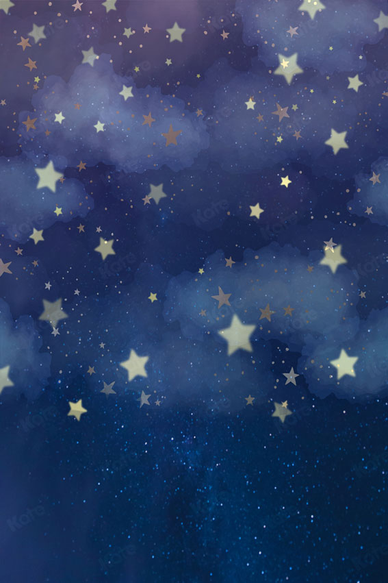 Kate Nuit étoilée Bébé Petite étoiles Toile de fond conçue par JS Photographie