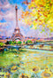 Kate Pont d'Iéna Peinture à l'huile de la fête nationale de la tour Eiffel pour les photographes toile de fond - Kate Backdrop FR