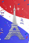 Kate toile de fond Drapeau Tour Eiffel Fête Nationale Rouge Blanc Bleu pour les photographes - Kate Backdrop FR