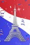 Kate toile de fond Drapeau Tour Eiffel Fête Nationale Rouge Blanc Bleu pour les photographes - Kate Backdrop FR