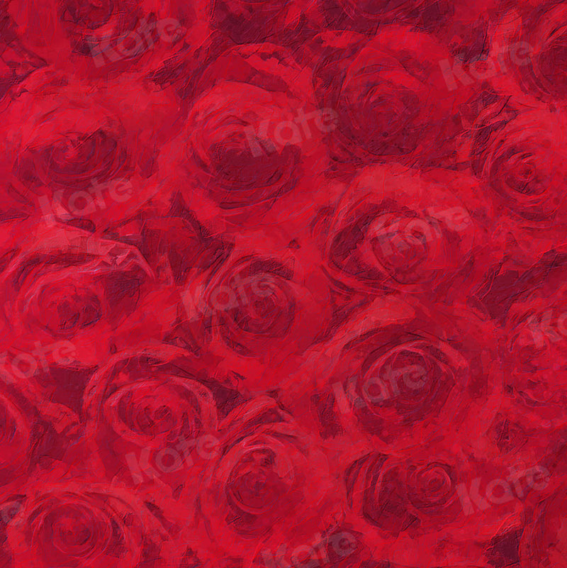 Kate toile de fond Art de peinture à l'huile abstraite de fleur de rose pour le studio de photographe