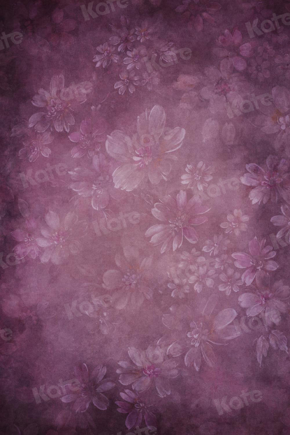 Kate Toile de fond de Fleurs abstraites violettes pour les photographes et les studios